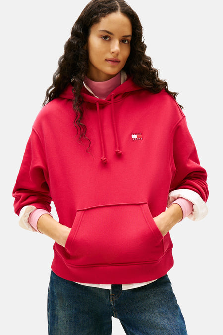 Sweat à capuche Rouge - TOMMY JEANS