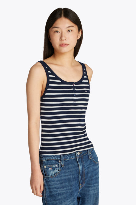 Tanktop Blauw - TOMMY JEANS