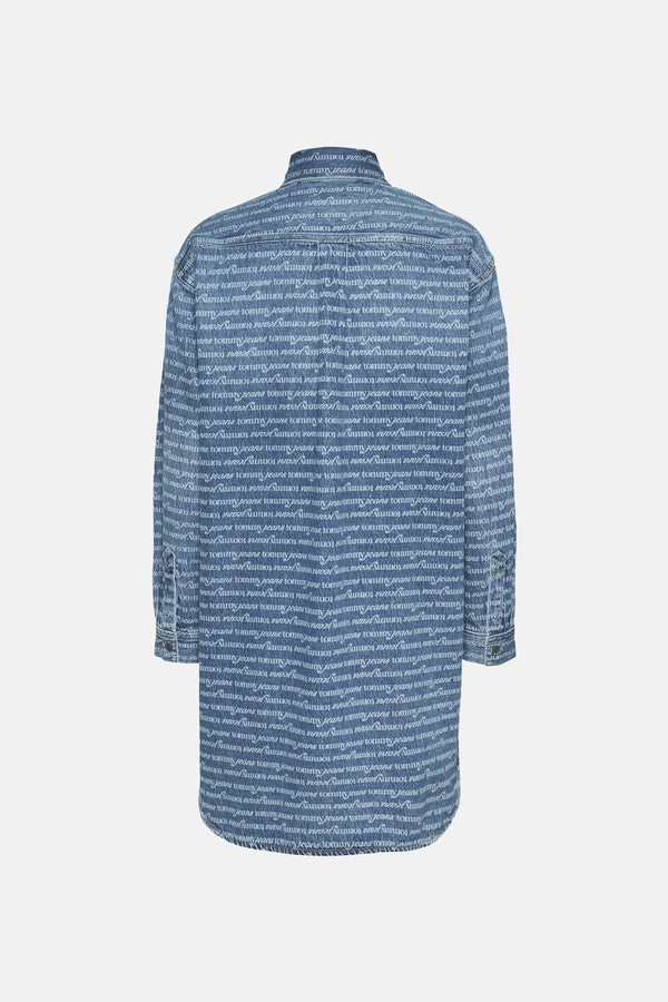 Kleedjes (lange mouwen) Mid blue denim - TOMMY JEANS
