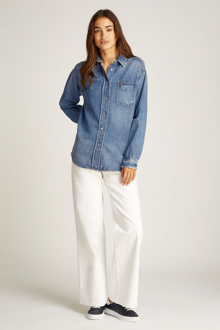 Jeanshemd Mid blue denim - TOMMY JEANS