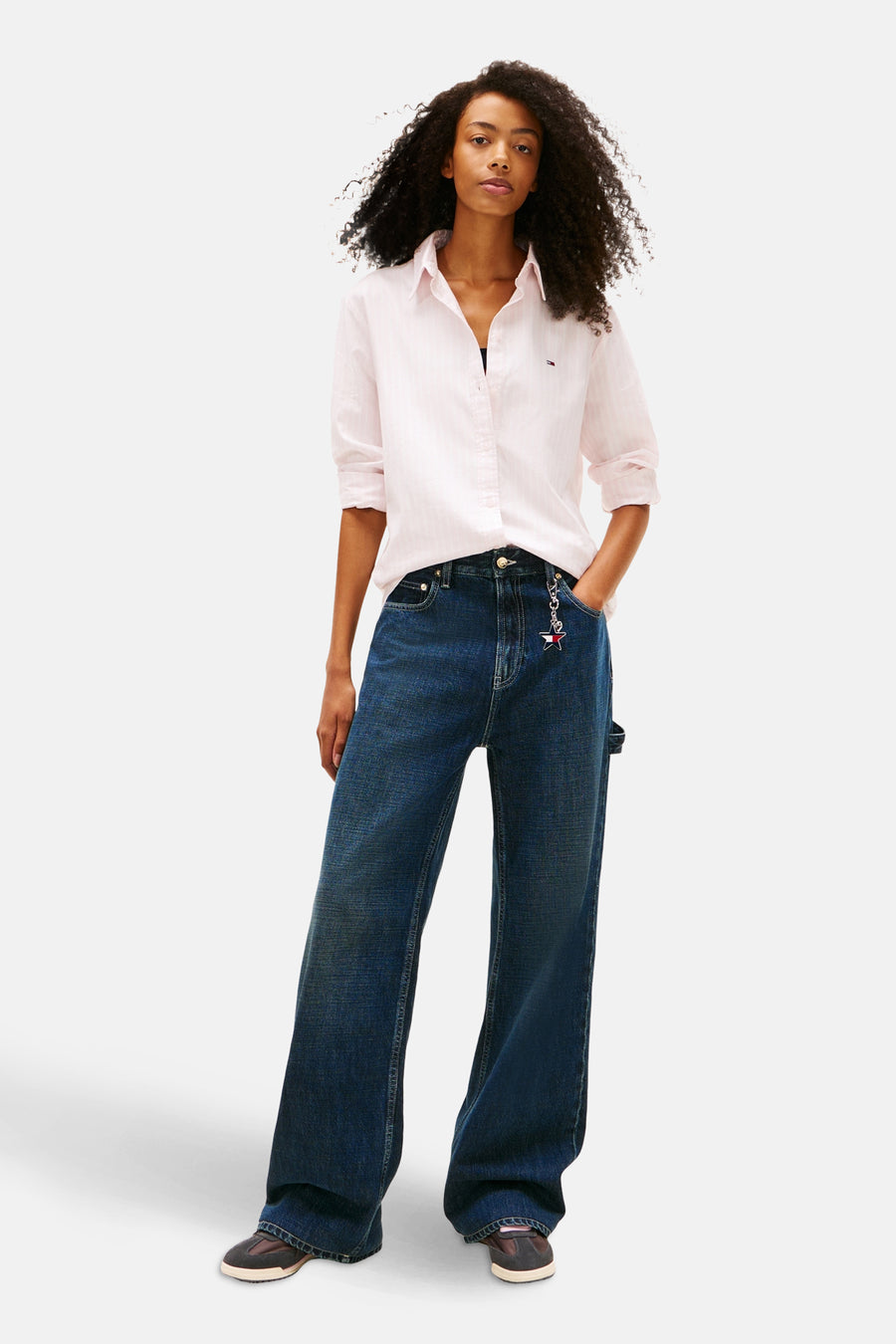 Hemd met lange mouwen - roze - TOMMY JEANS