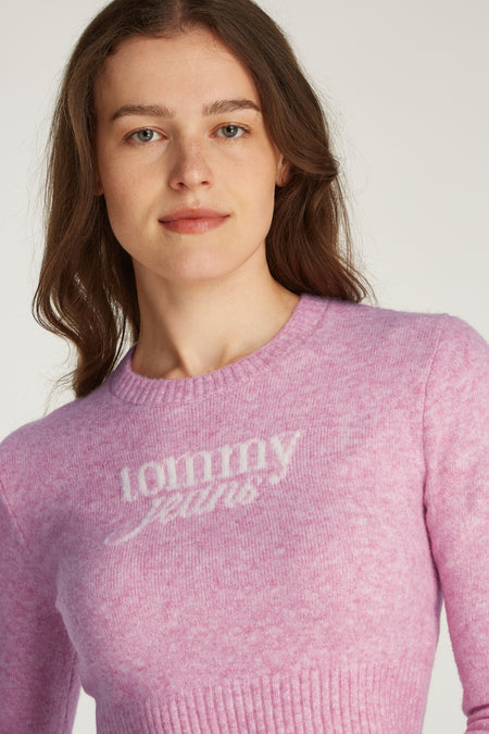Trui met ronde hals Roze - TOMMY JEANS