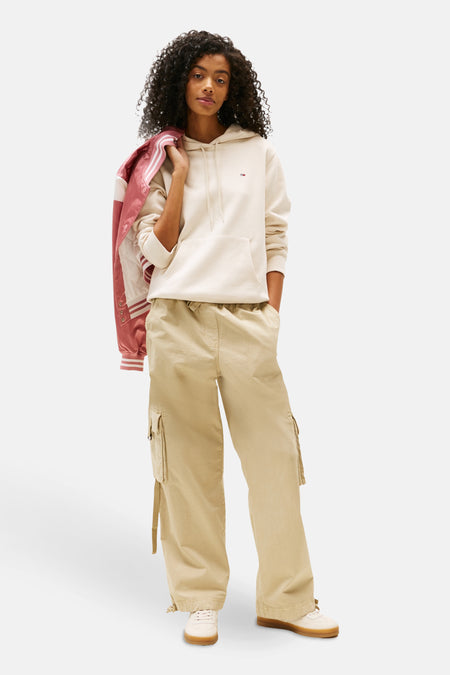 Sweat col O Beige - TOMMY JEANS