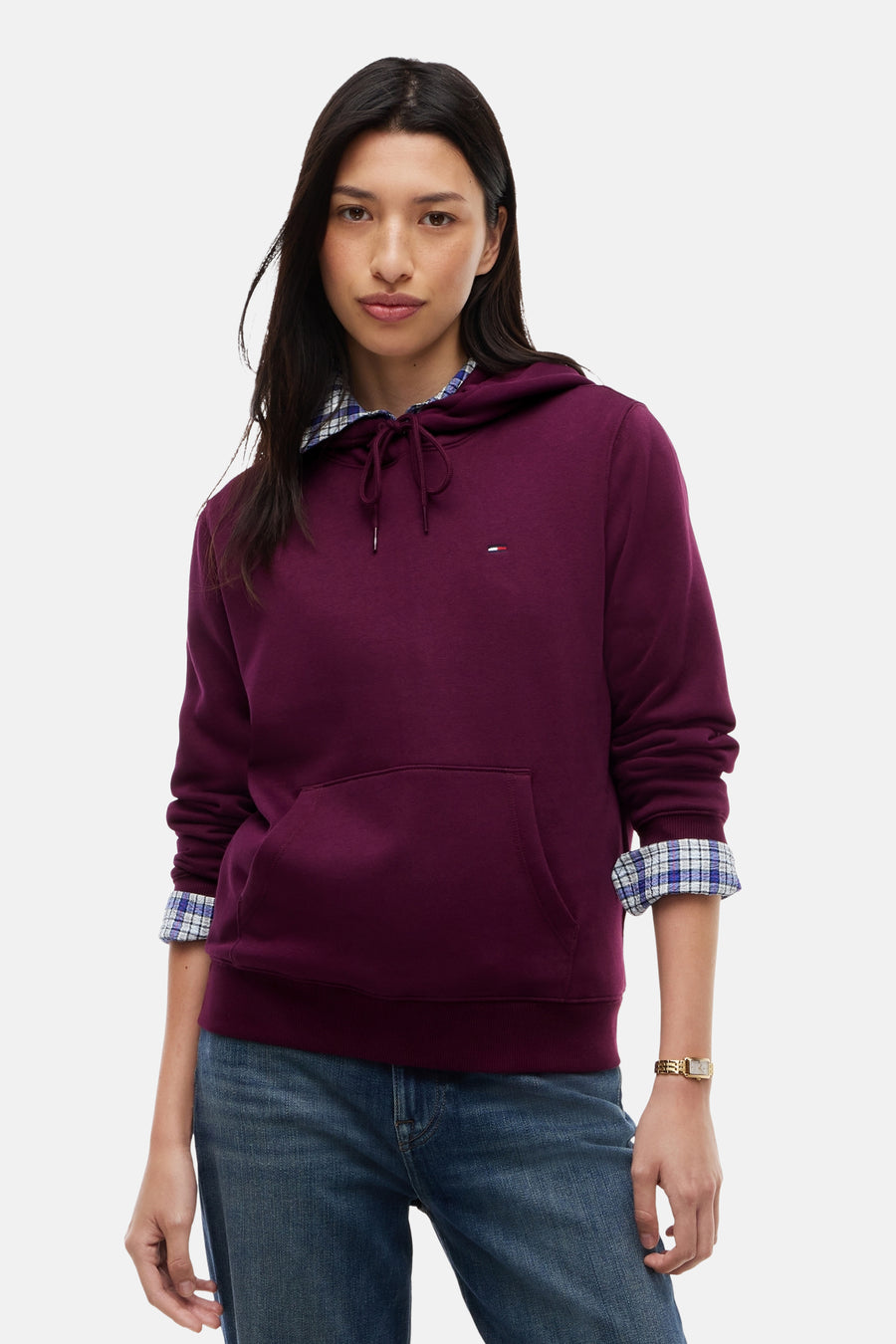 Sweater met ronde hals paars - TOMMY JEANS