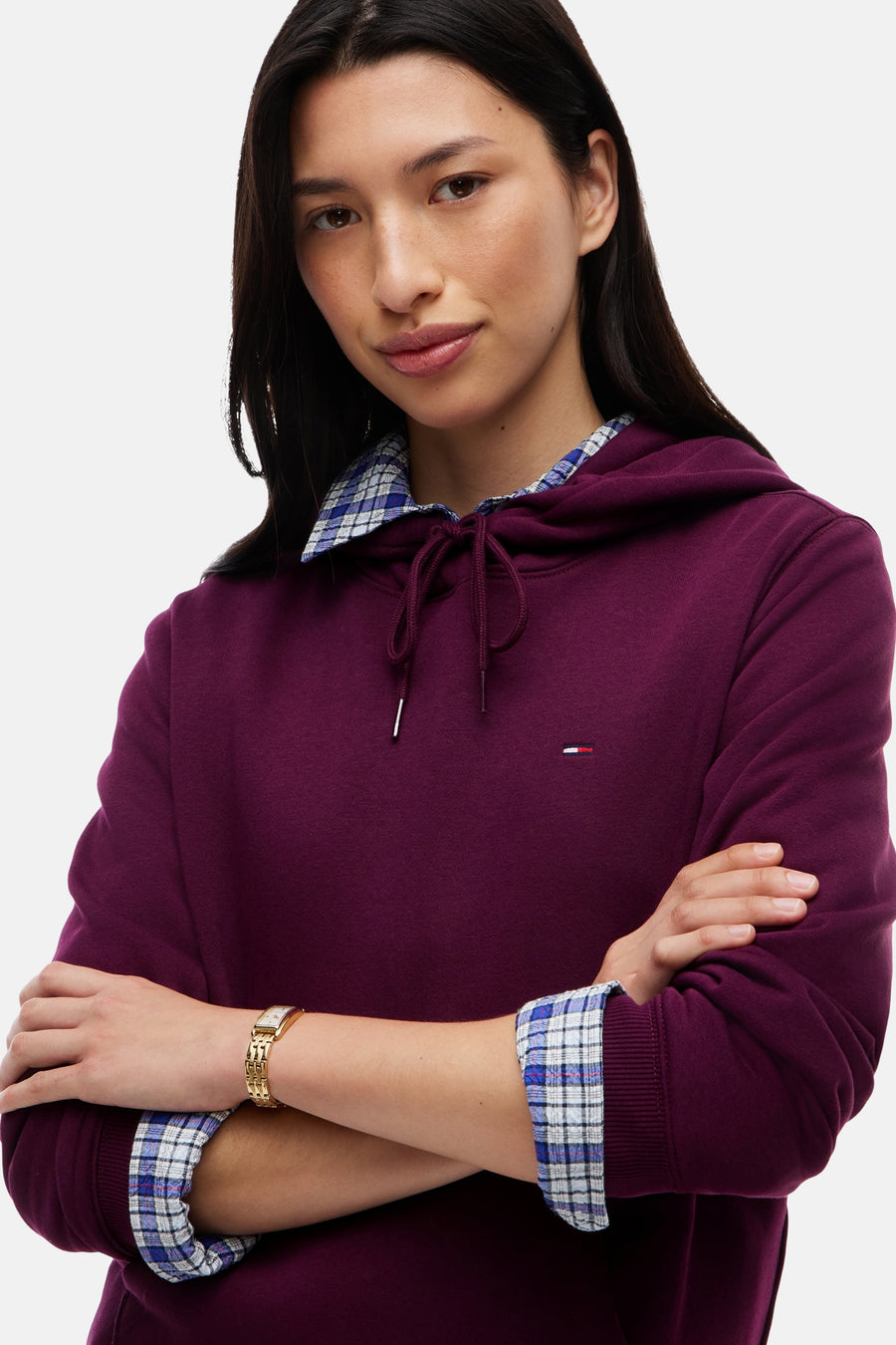 Sweater met ronde hals paars - TOMMY JEANS