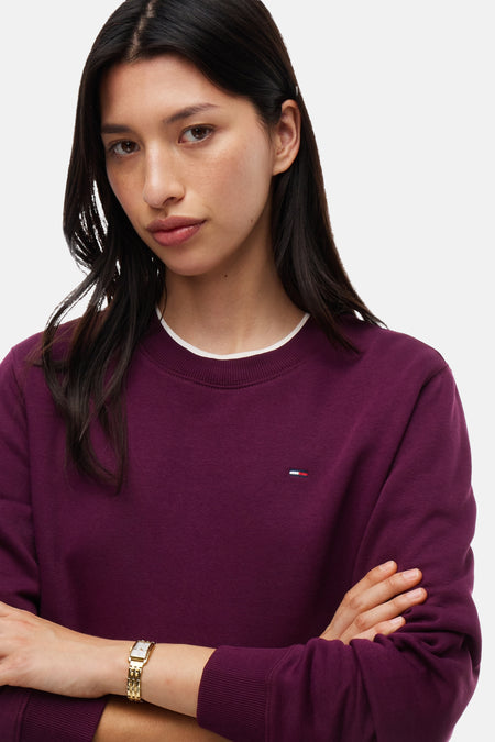 Sweater met ronde hals rood - TOMMY JEANS