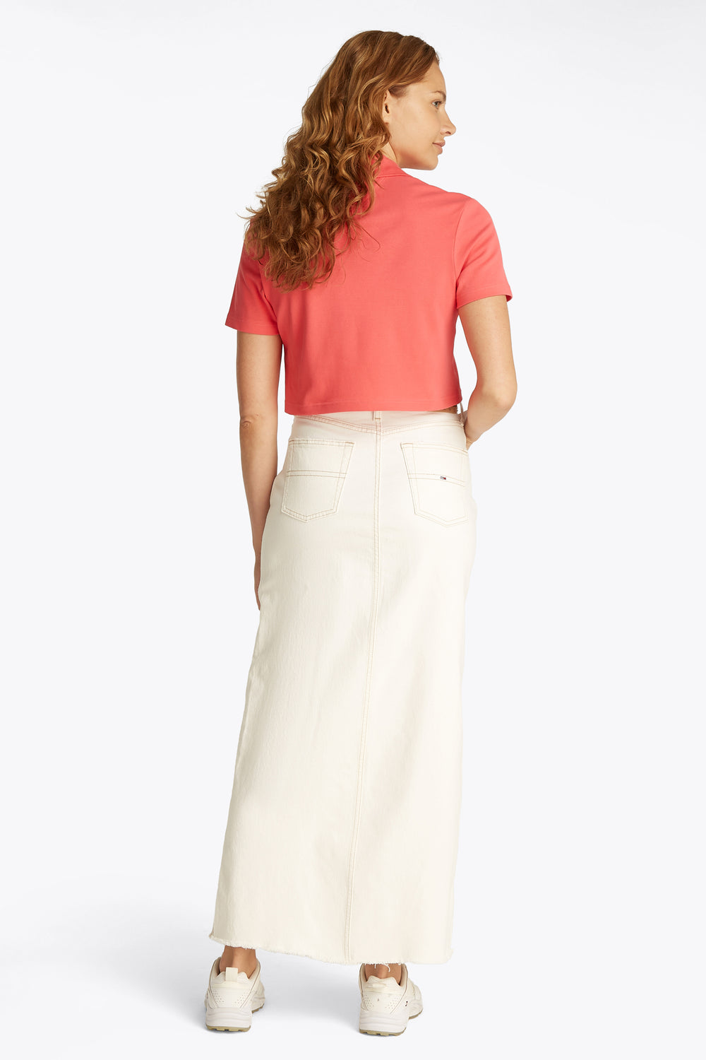 Rok (lang) White denim - TOMMY JEANS