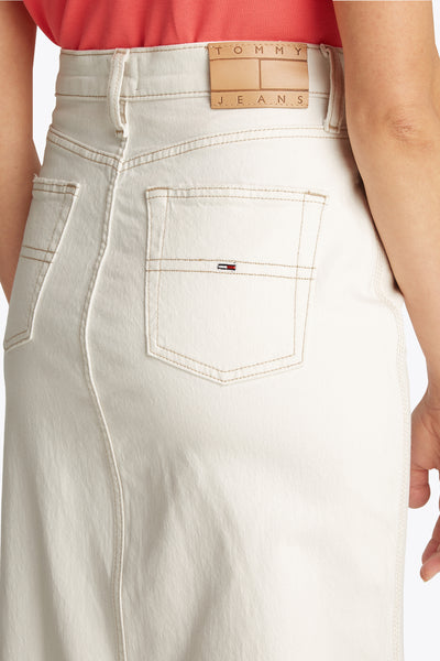 Rok (lang) White denim - TOMMY JEANS