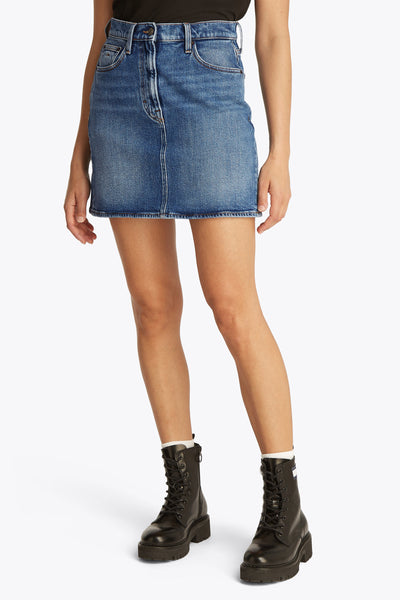 Rok (kort) Mid blue denim - TOMMY JEANS
