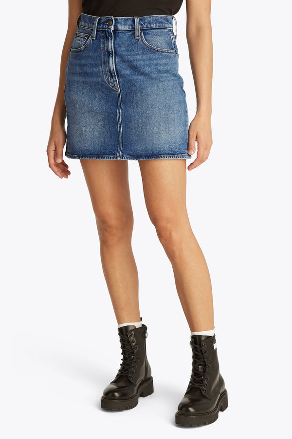 Rok (kort) Mid blue denim - TOMMY JEANS