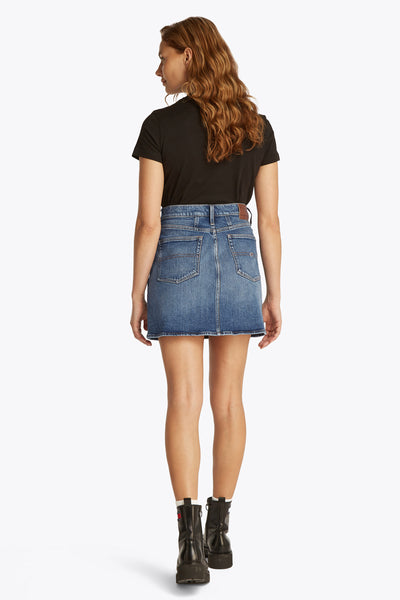 Rok (kort) Mid blue denim - TOMMY JEANS