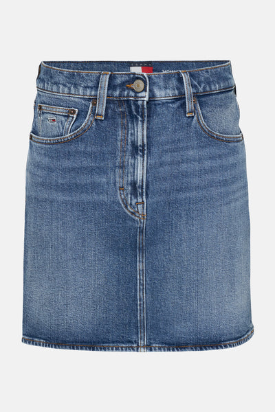 Rok (kort) Mid blue denim - TOMMY JEANS