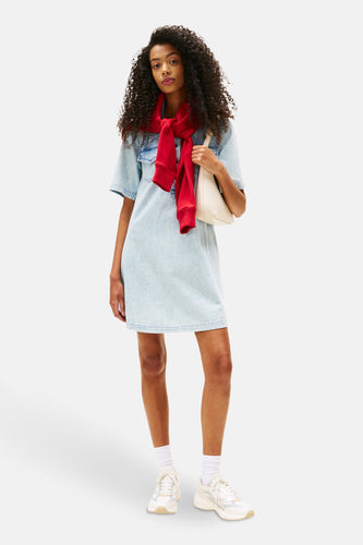 Robe à manches courtes - Light blue denim