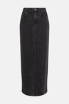 Rok (lang) Black denim - TOMMY JEANS