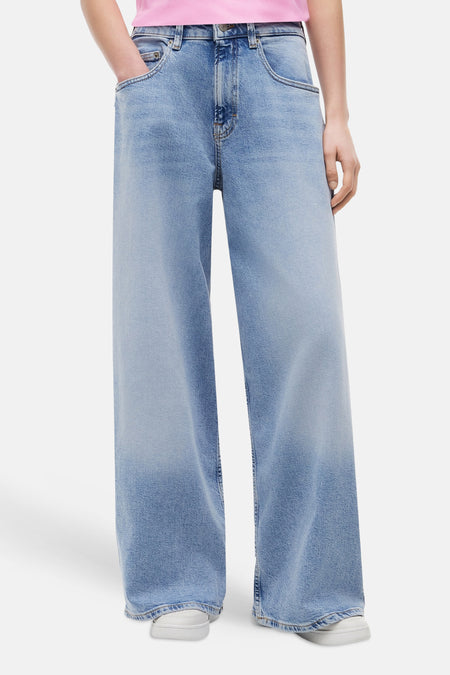 Jeans wide light blue denim - TOMMY JEANS