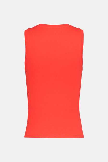 Top uni manche courte Orange - TOMMY JEANS