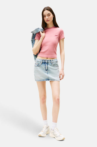T-shirt à manches courtes - rose - TOMMY JEANS