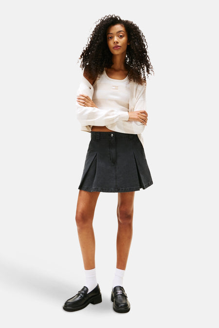 Jupe courte Noir - TOMMY JEANS