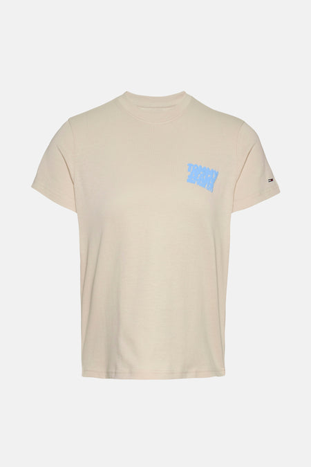 Top (korte mouwen) Ecru - TOMMY JEANS