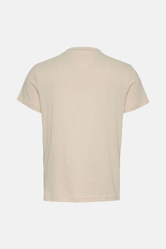 T-shirt écru à manches courtes de TOMMY JEANS, vu de l'arrière.