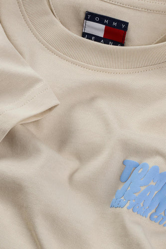 T-shirt à manches courtes - écru - TOMMY JEANS