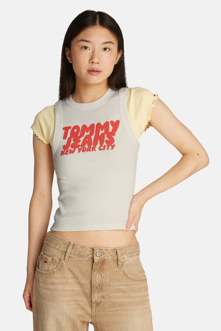 Top (zonder mouwen) Wit - TOMMY JEANS