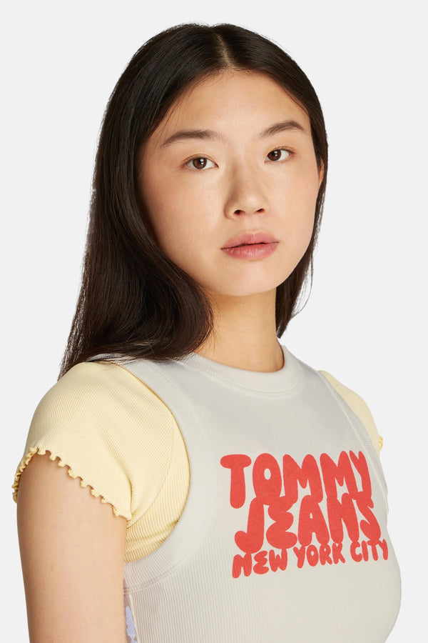Top (zonder mouwen) Wit - TOMMY JEANS