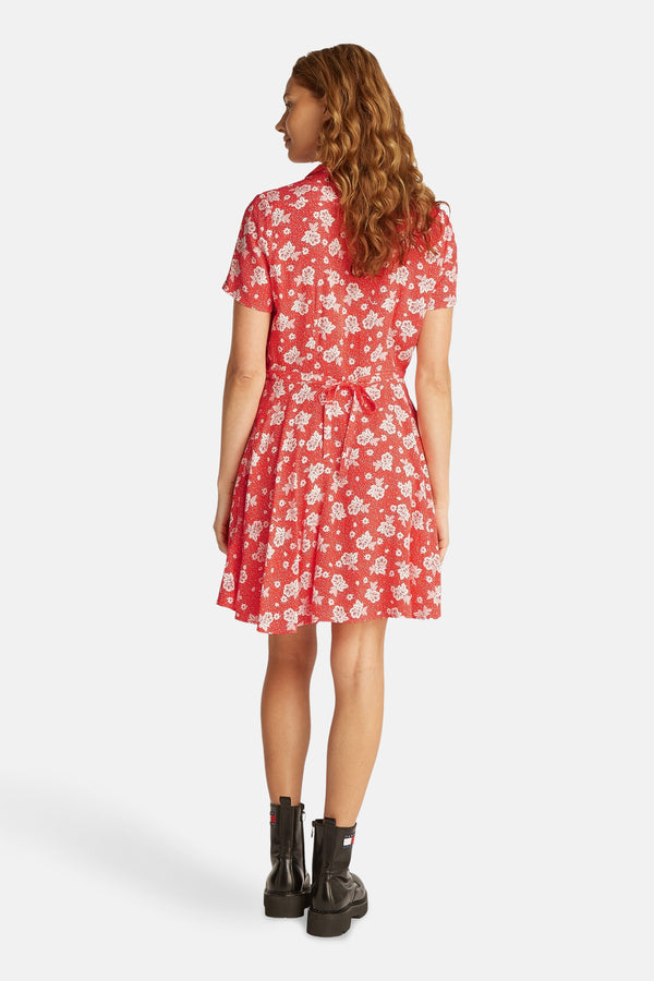 Kleedjes (korte mouwen) Rood - TOMMY JEANS