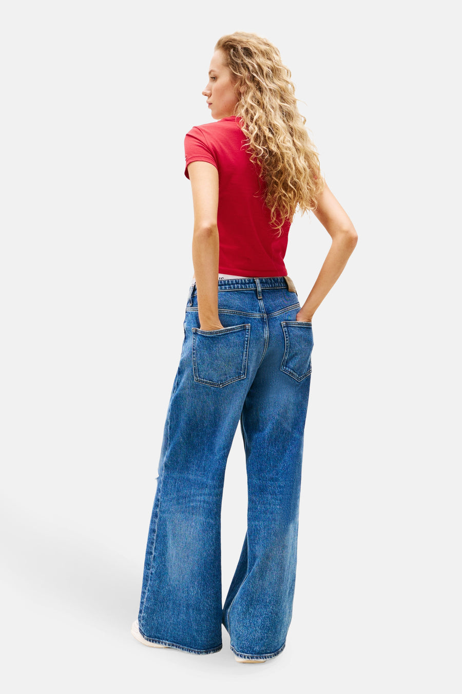 T-shirt à manches courtes - rouge - TOMMY JEANS