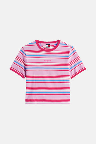 T-shirt met korte mouwen - roze - TOMMY JEANS