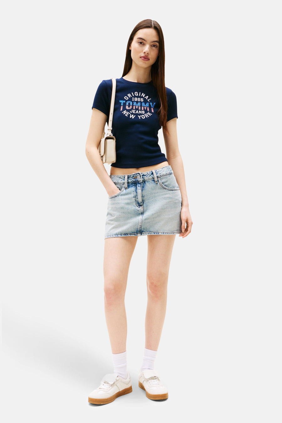 T-shirt à manches courtes - beige - TOMMY JEANS