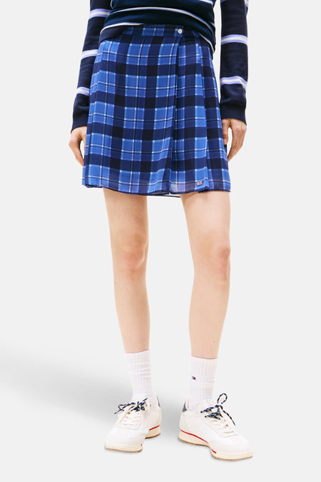 Jupe courte Bleu - TOMMY JEANS