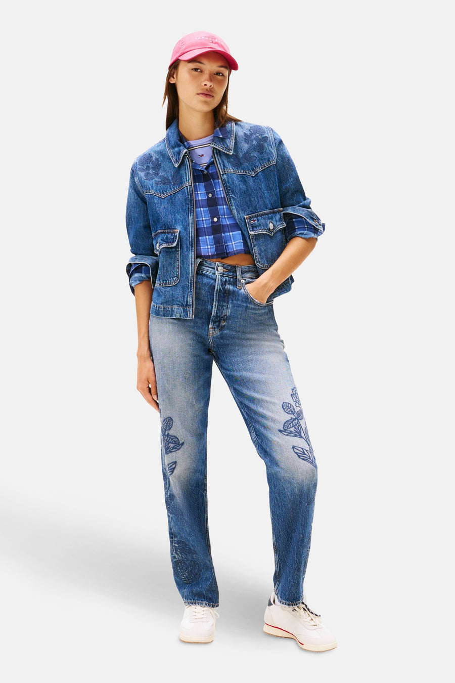Jeansjas - Mid blue denim