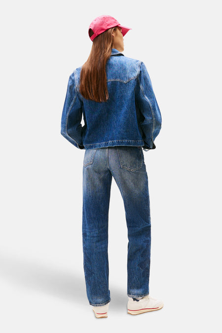 Jeansjas - Mid blue denim