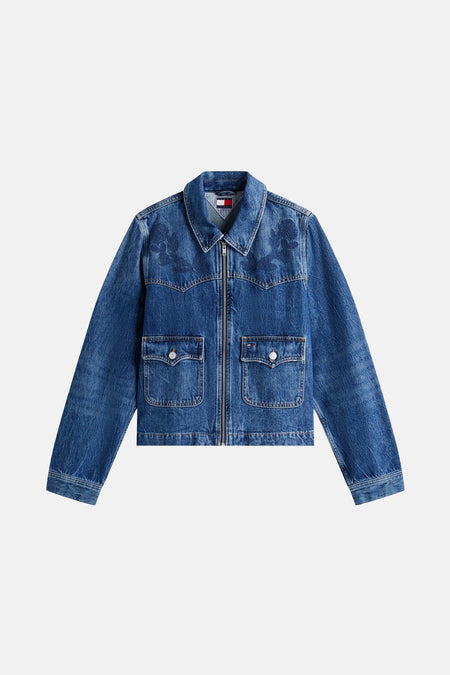 Jeansjas - Mid blue denim