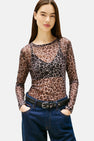 T-shirt met lange mouwen - bruin