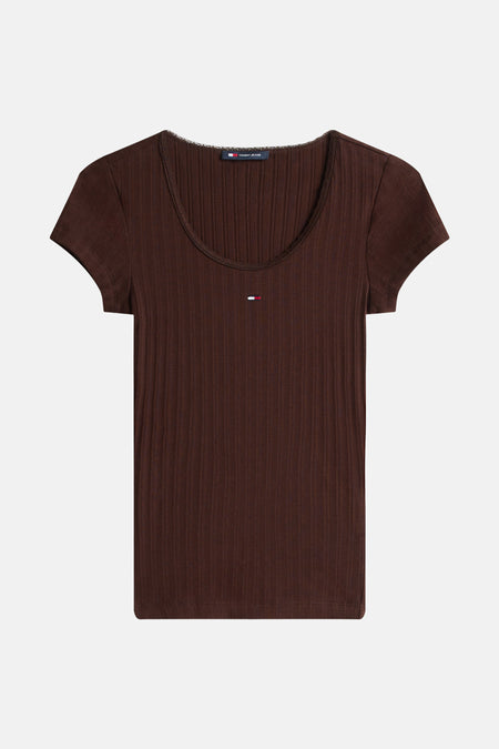 T-shirt met korte mouwen - bruin