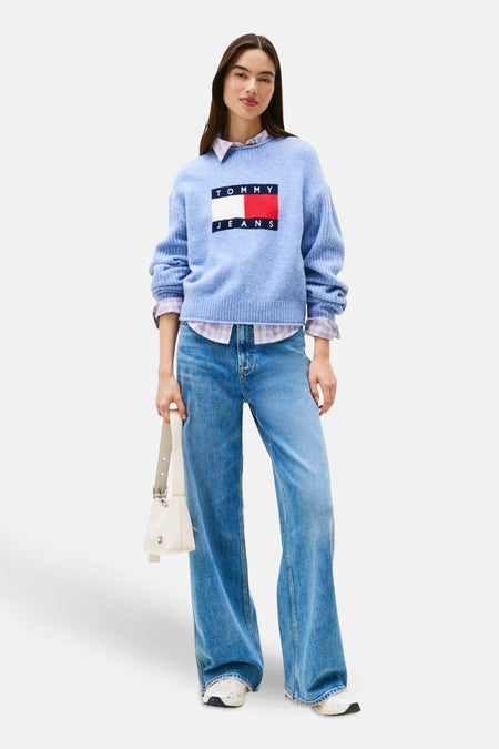 Pull col O Bleu - TOMMY JEANS