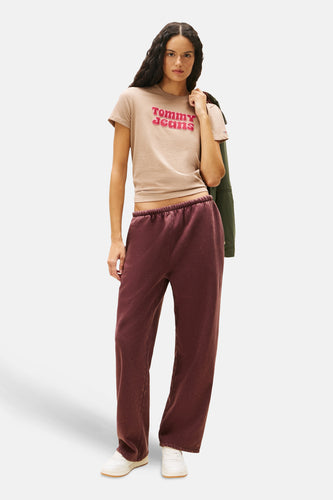 T-shirt à manches courtes - beige - TOMMY JEANS