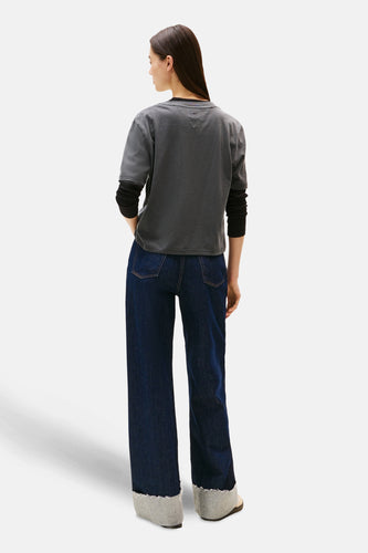 T-shirt à manches courtes - Gris - TOMMY JEANS