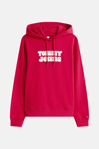 Sweat à capuche - rose - TOMMY JEANS