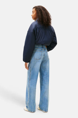 Wijde jeans van blauw denim van TOMMY JEANS, met wijde pijpen en hoge taille.