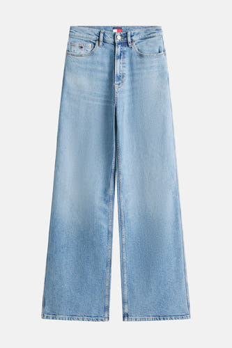 Wijde jeans van blauw denim door TOMMY JEANS, met wijde pijpen en zakken voor.