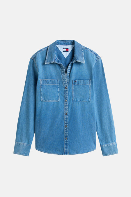 Chemise en jean - mid blue denim