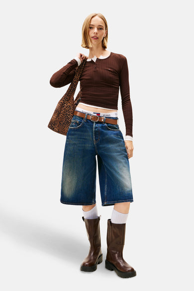 Short - dark blue denim