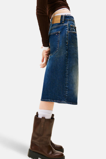 Short - dark blue denim
