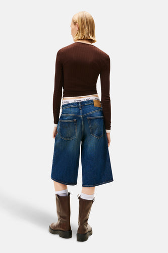 Short - dark blue denim - TOMMY JEANS