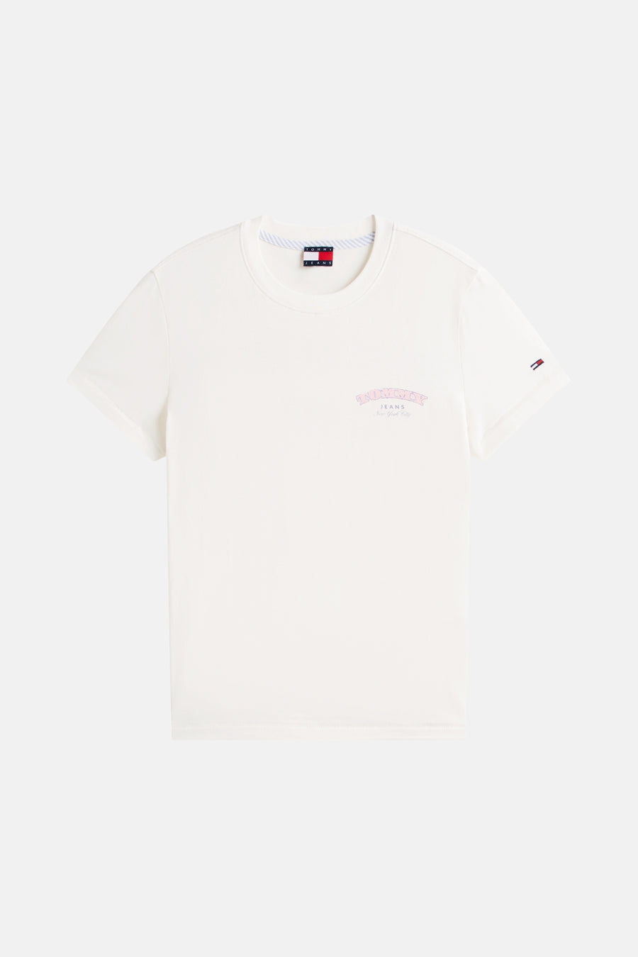 T-shirt met korte mouwen - Ecru - TOMMY JEANS