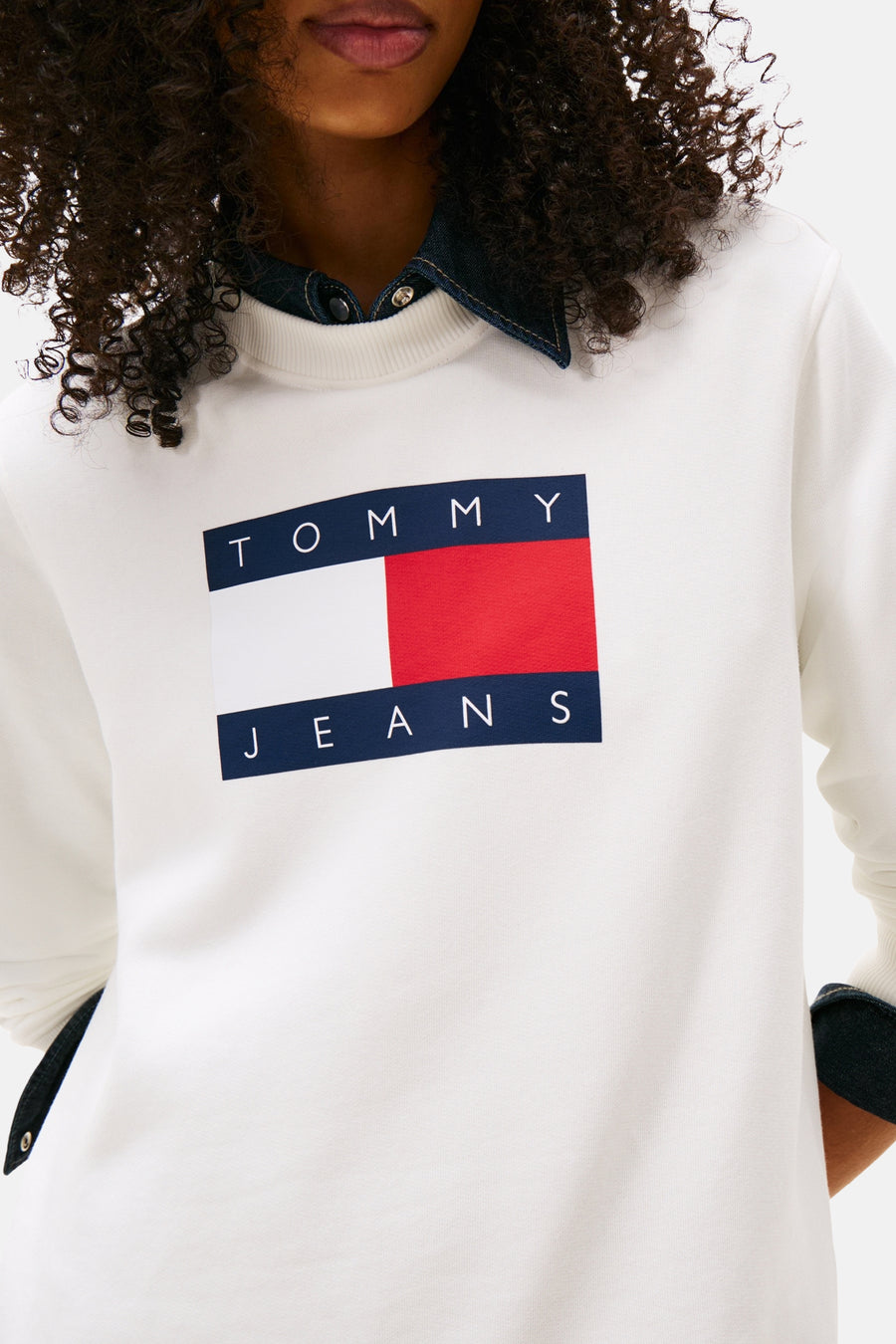 Sweater met ronde hals beige - TOMMY JEANS - TOMMY JEANS