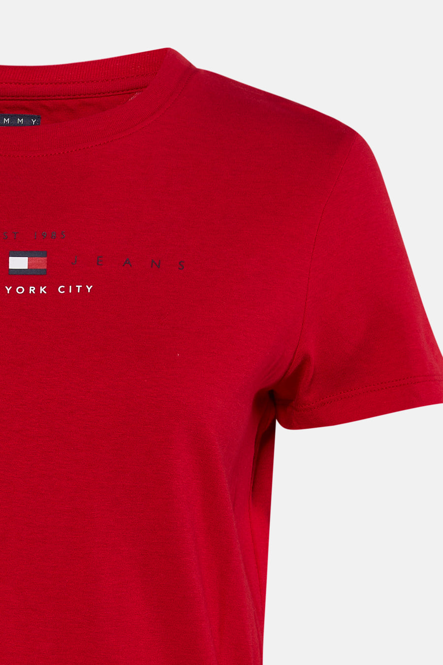 Top uni manche courte rouge - TOMMY JEANS